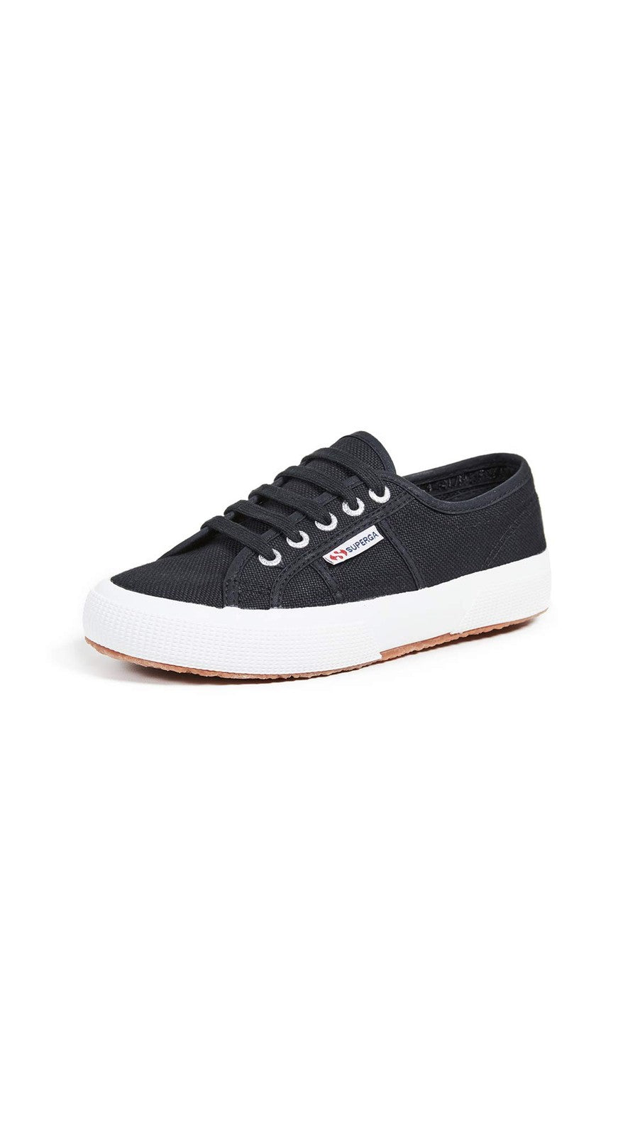 Superga 2750 COTU Classic Sneaker Black/Full White EU38 (Men's 5.5, Women's 7) M