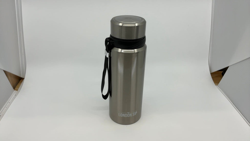 London Sip 25 oz Stainless Steel Tea & Coffee Infuser, Cosmic Silver