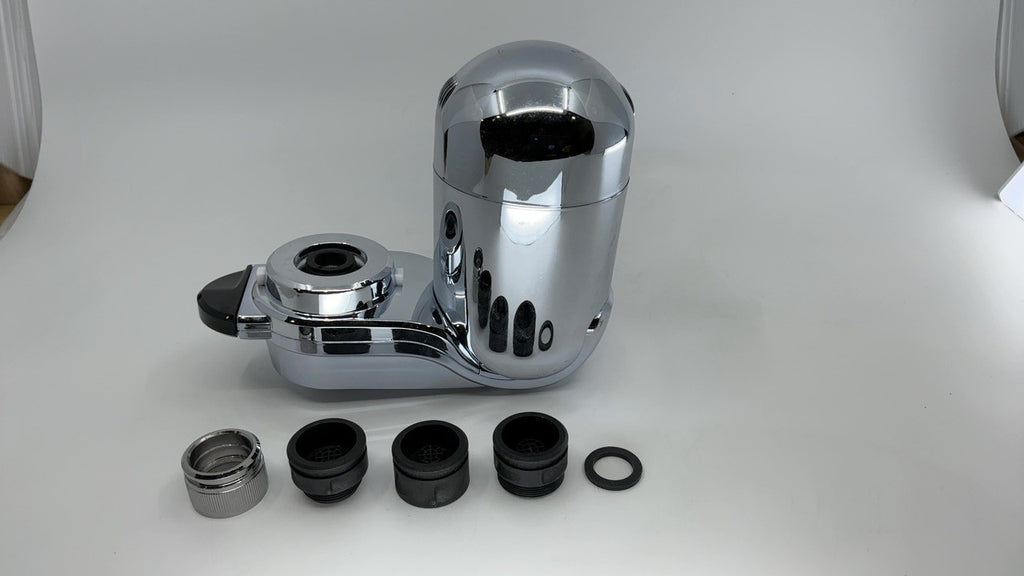 Chrome Faucet Mount Water Filter, PUR PLUS, Lasts 100 Gallons, Easy Install