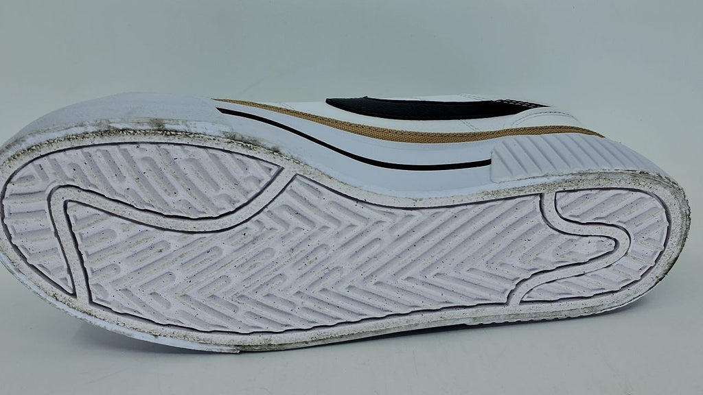 Nike Women's Court Legacy Lift Shoes, White/Black-Hemp-Team Orange, 8.5