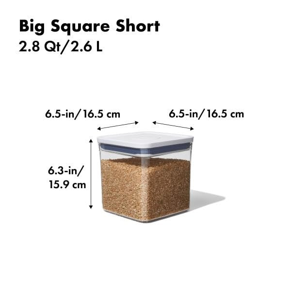 2.8 Qt OXO POP Container - Airtight Food Storage - Square - Ideal for Sugar