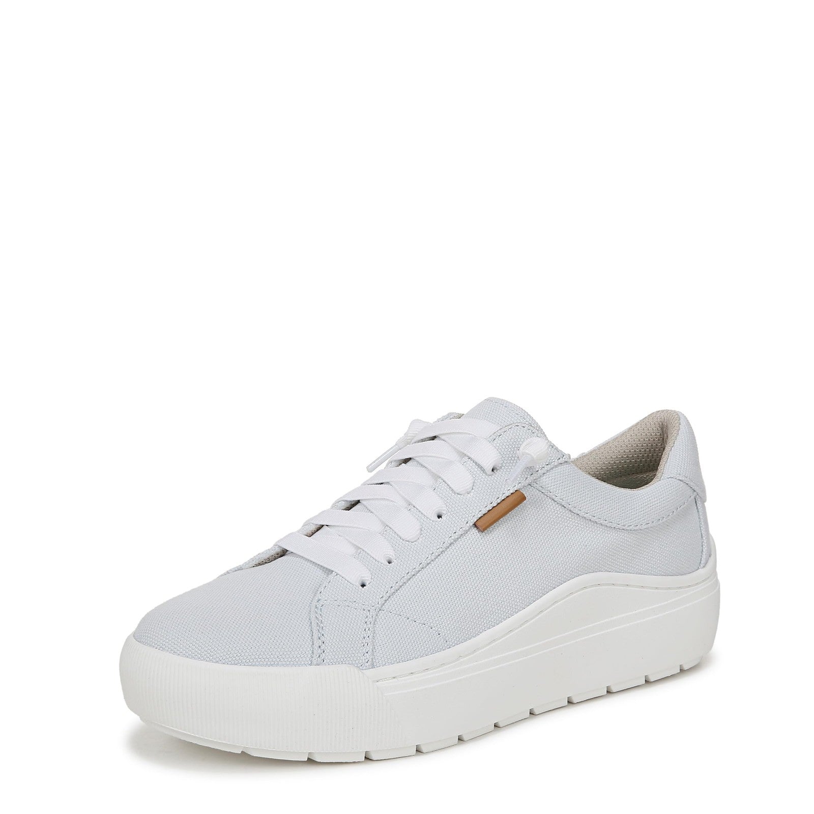 Dr. Scholl's Shoes Women's Time Off Go Sneaker, Powder Blue Fabric, 8