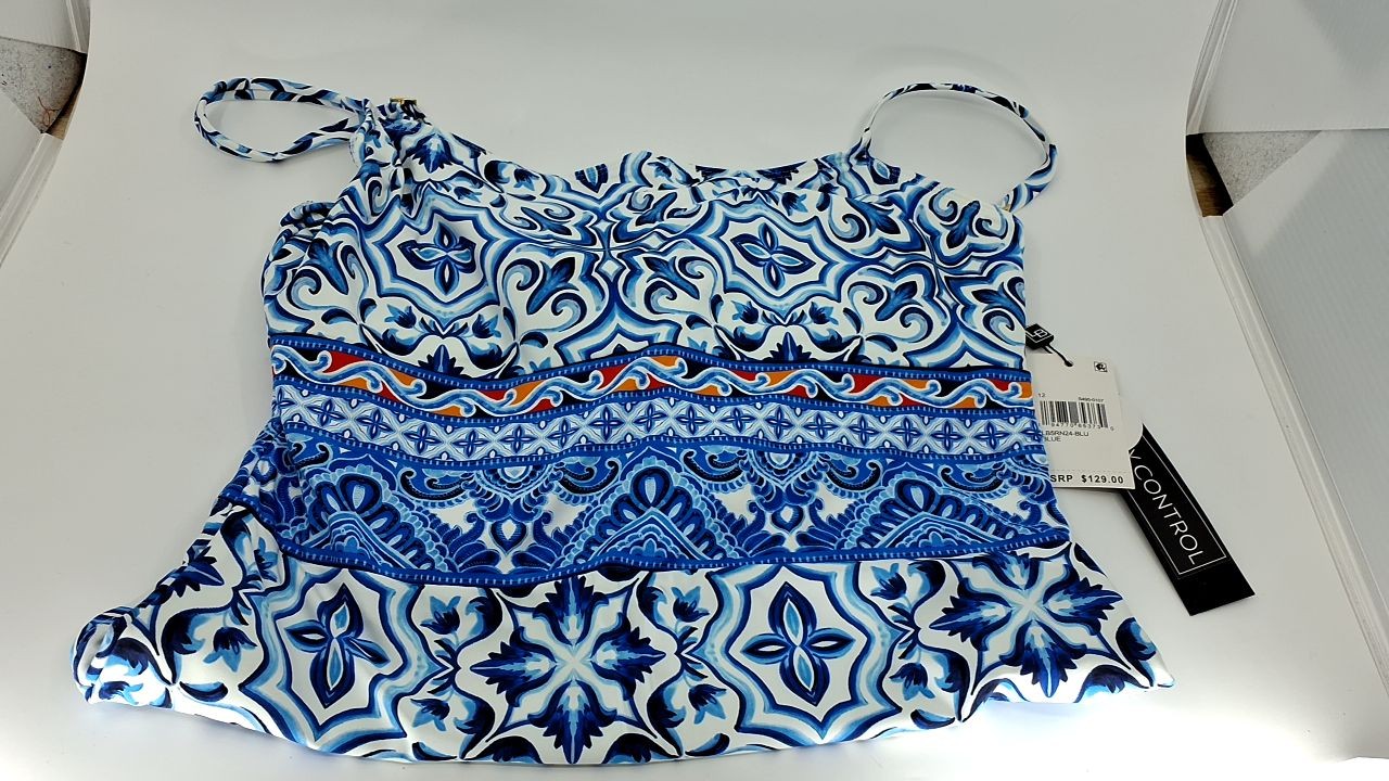 La Blanca Women's Lingerie One Piece Swimsuit, Blue//Alboran Sea, 12