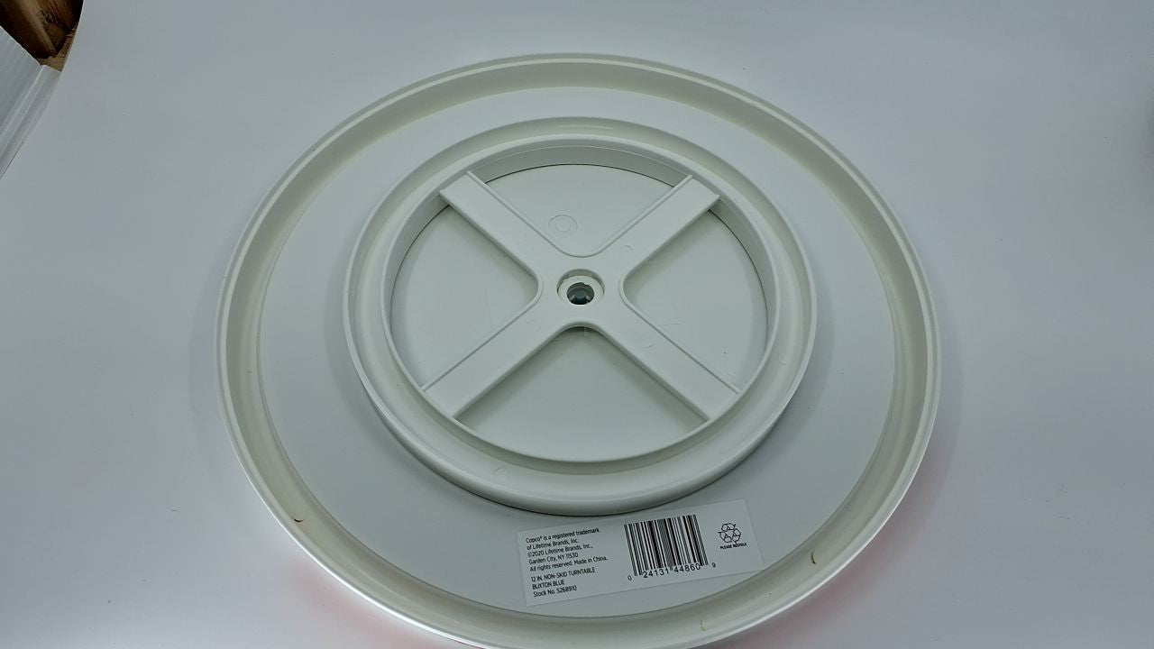 Copco Basics Non-Skid Pantry Cabinet Lazy Susan Turntable, 12-Inch, Blue