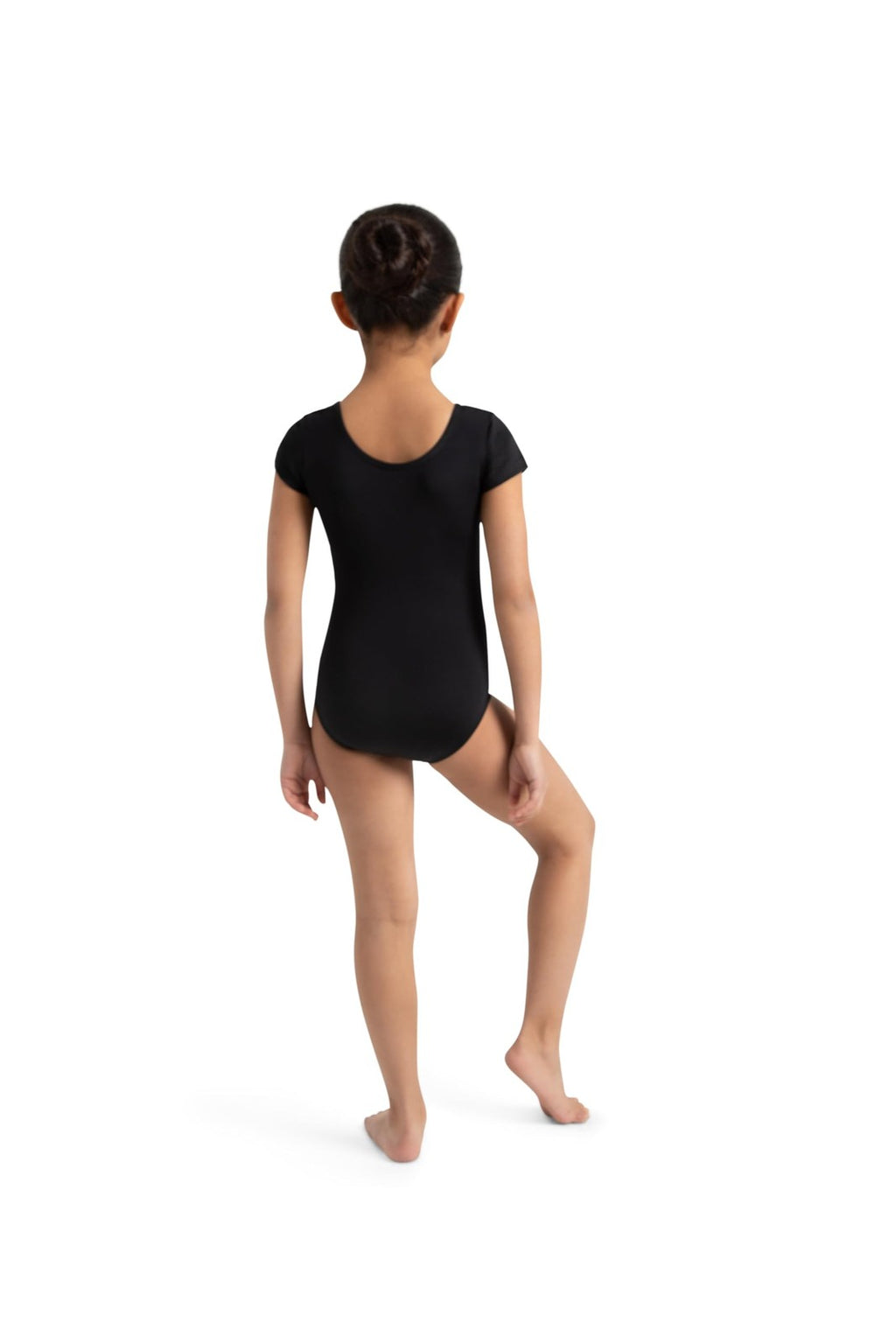 Capezio girls Team Basic Short Sleeve athletic leotards, Black, 8 10 US