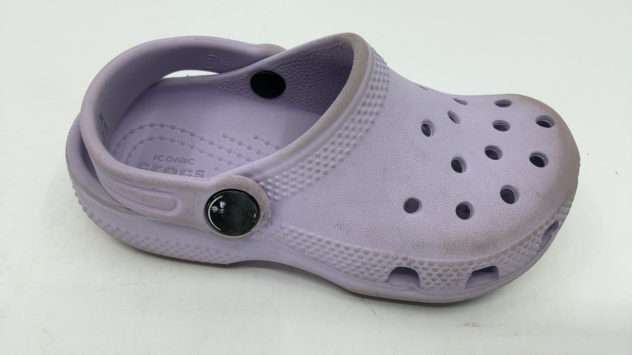 Crocs Unisex-Child Classic Clogs, Lavender, 9 Toddler