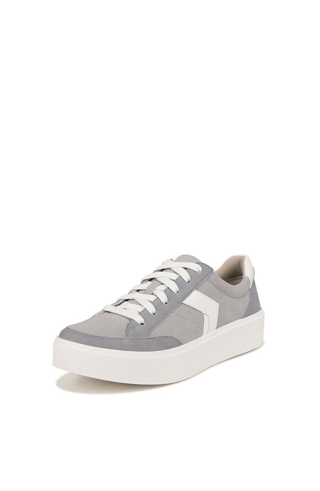 Dr. Scholl's Womens Madison Lace Platform Lace Up Sneaker Grey/White 9.5 M