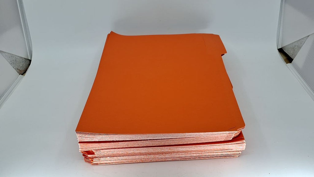 1/3-Cut Tab File Folders, Orange, Letter Size, 100 Count by Smead