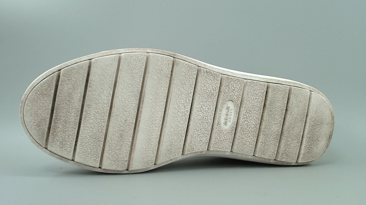 Dr. Scholl's Shoes Womens Time Off Platform Slip On Fashion Sneaker,White,7.5