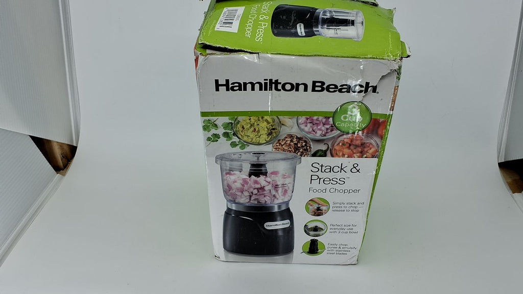 Hamilton Beach 3-Cup Electric Vegetable Chopper, Black, 350 Watts