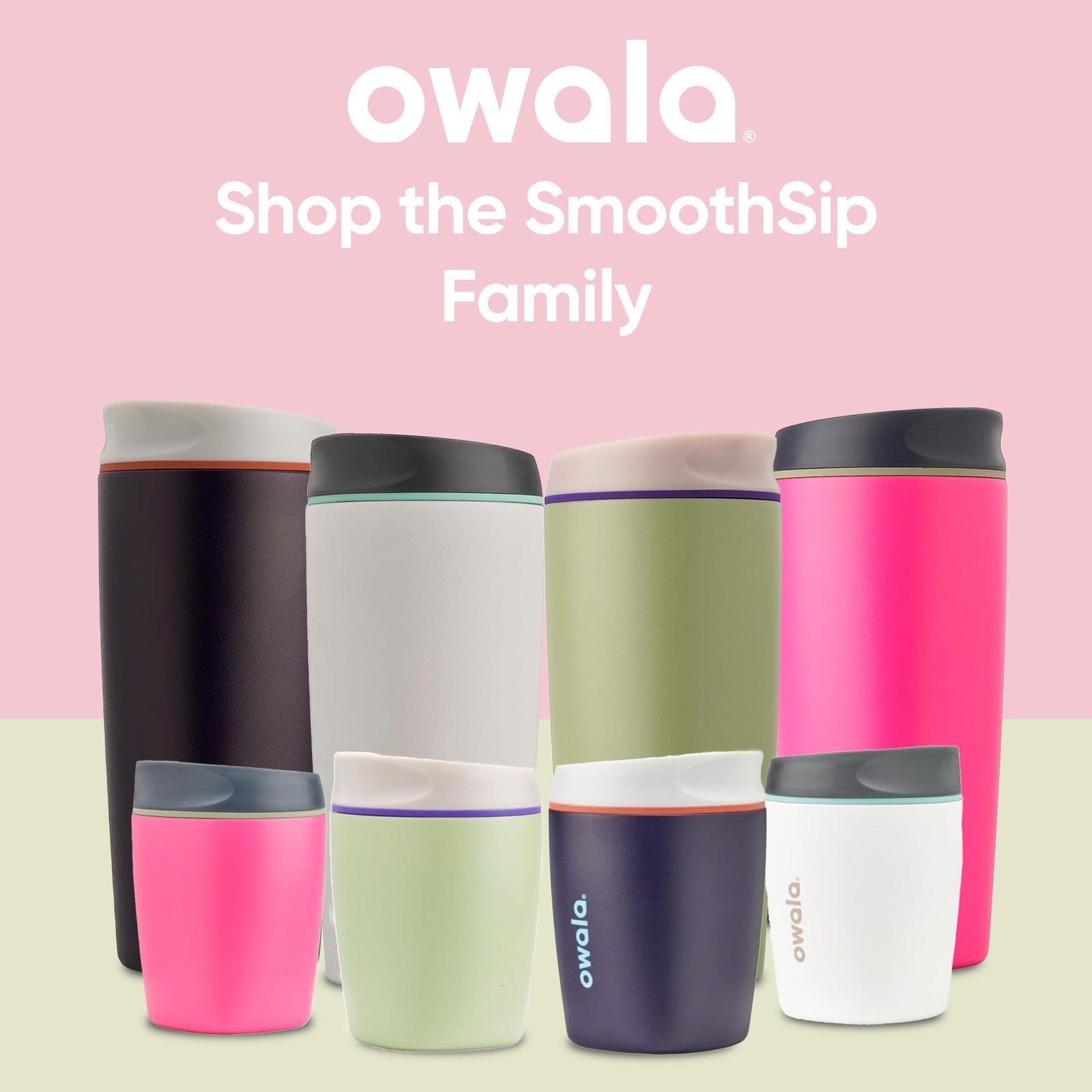 Owala SmoothSip 10 oz Insulated Tumbler, Pink Watermelon Breeze