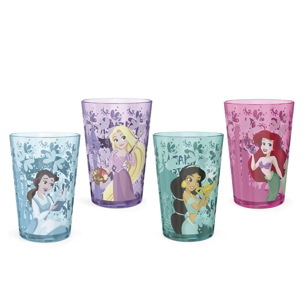 Disney Princess Nesting Tumbler Set 4pk, 14.5oz, BPA Free, Kids Drinkware
