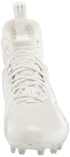 Under Armour Spotlight Lux MC 2.0 Football Shoes, White/Metallic Silver, 11.5