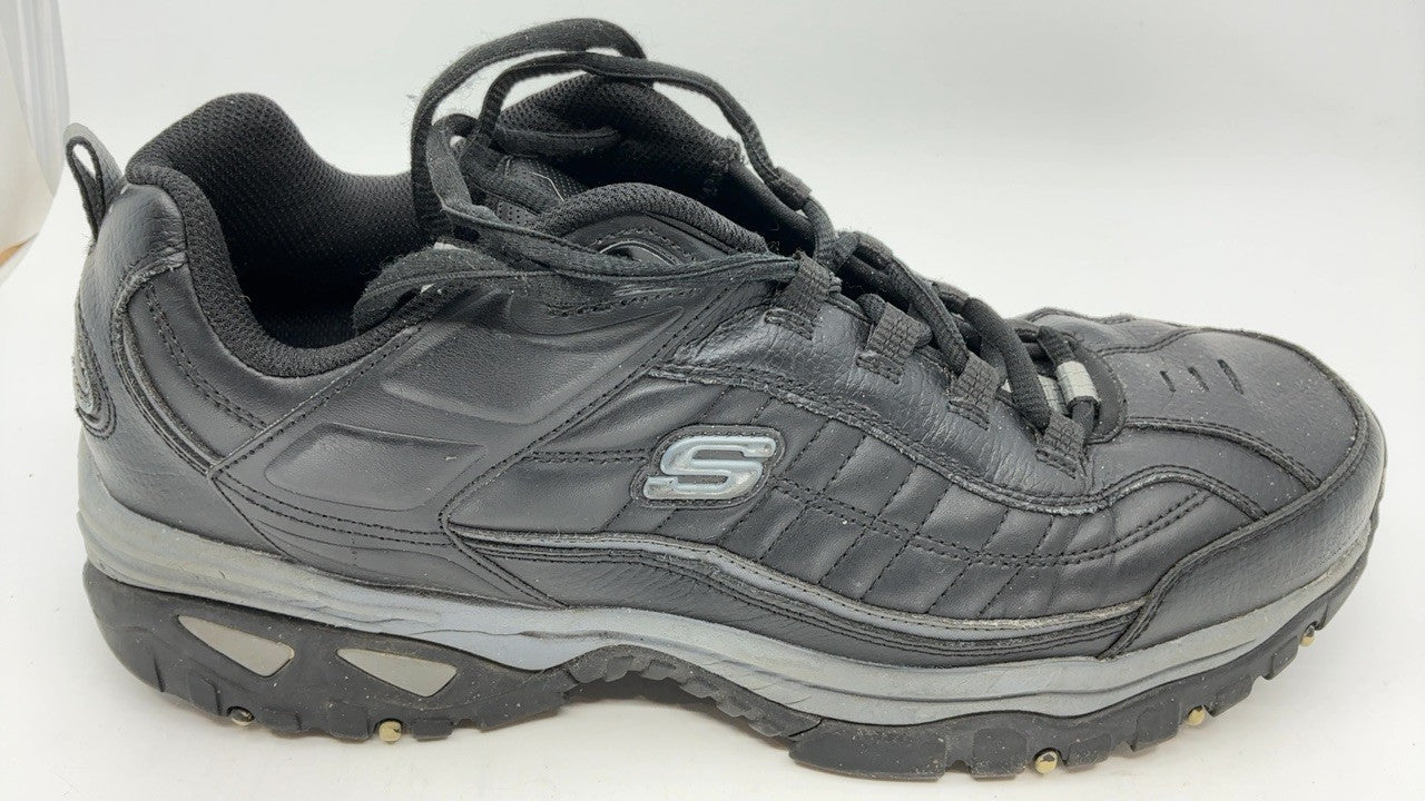 Skechers mens Energy Afterburn Shoes Lace-Up Sneaker, Black/Grey, 14