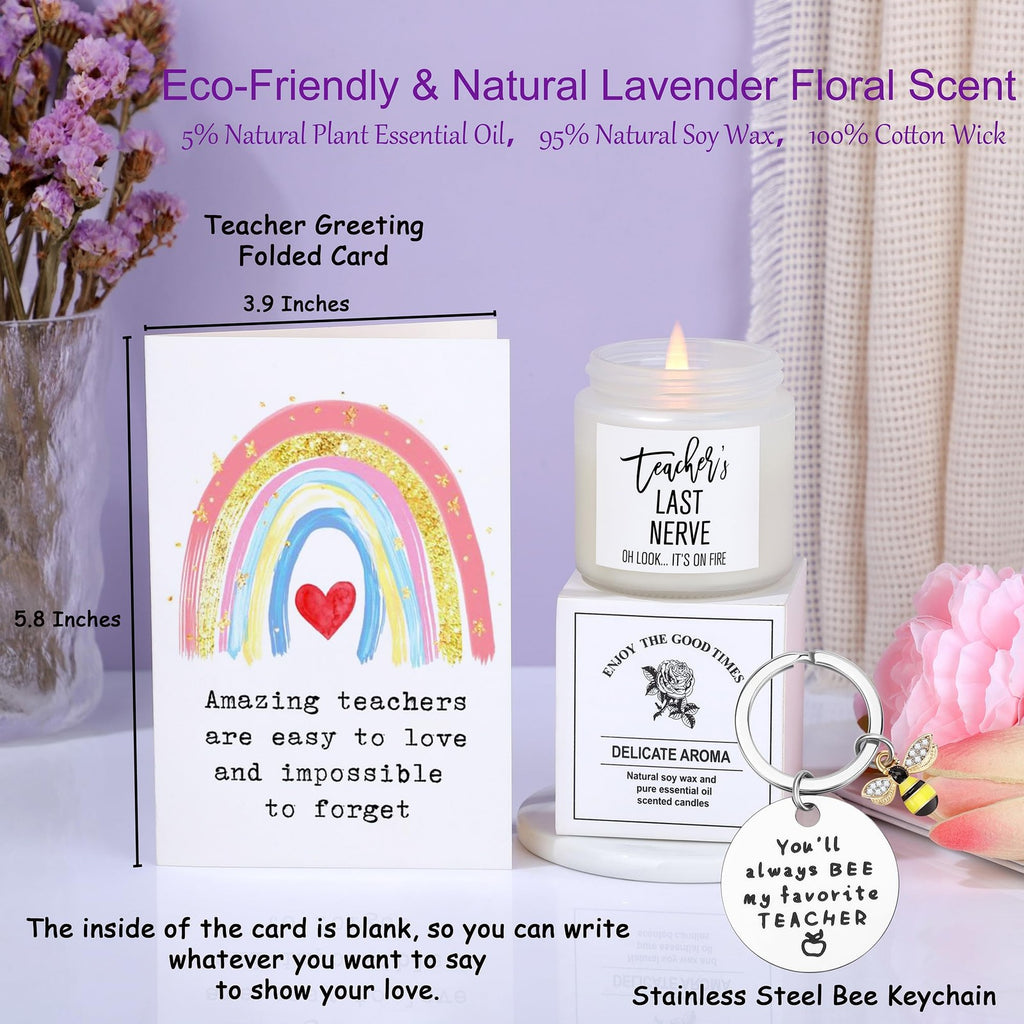 Teacher Retirement Gift Set, Tote Bag & Accessories for Women