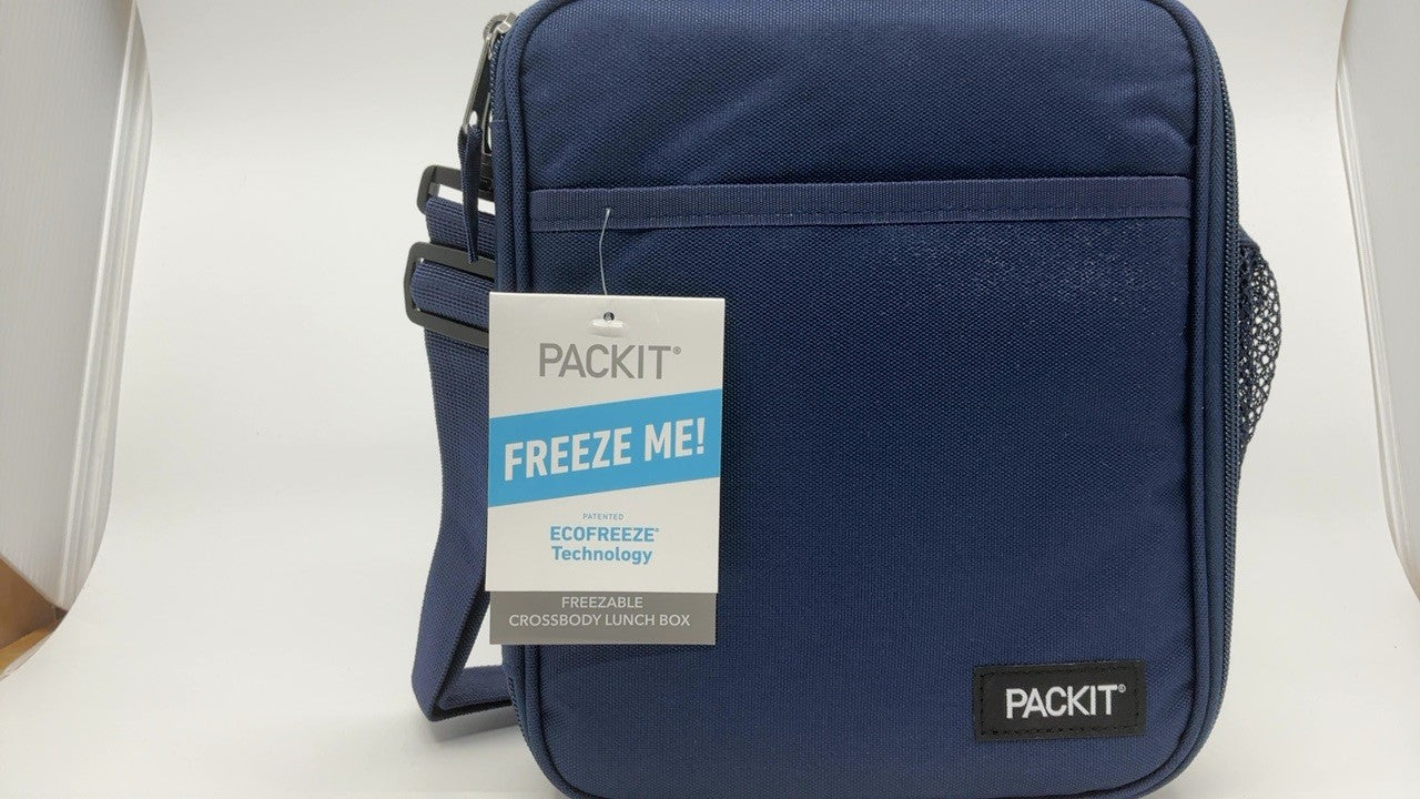 ECOFREEZE Crossbody Lunch Box Midnight Navy PackIt Reusable & Collapsible