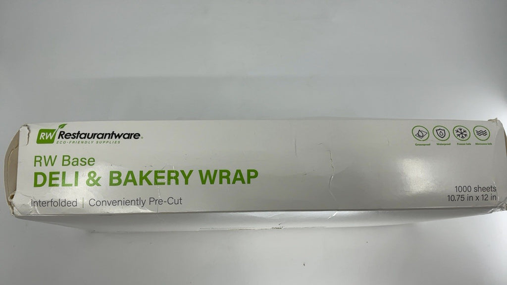 Interfolded Plastic Deli Wraps, 10.75 x 12 In, 1000 Sheets, Disposable