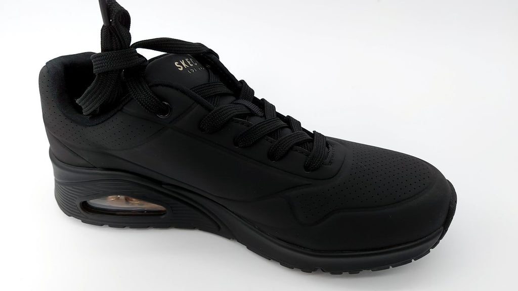 Skechers Women's Uno Stand On Air Sneakers Black/Black 8 Wide