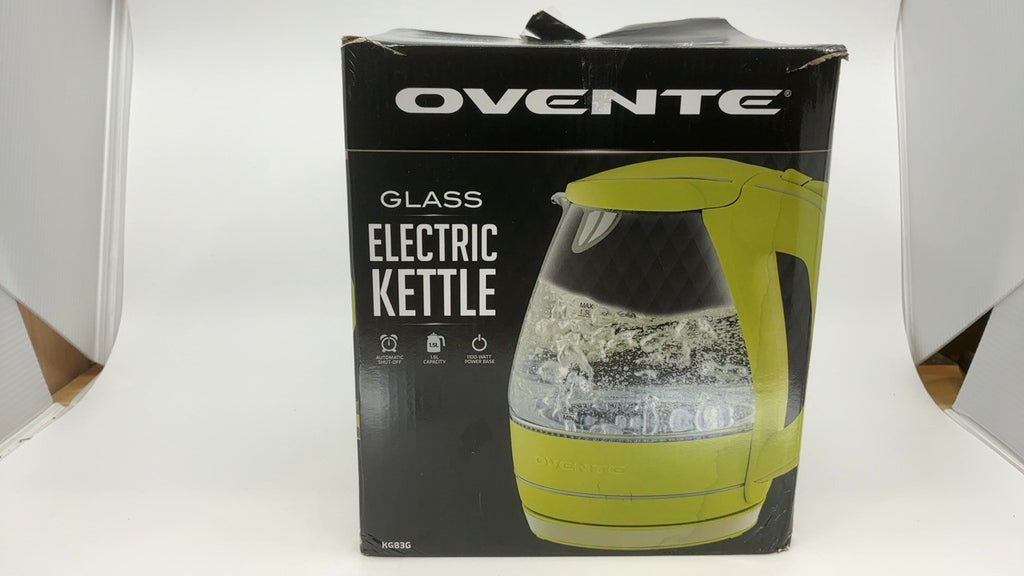 OVENTE 1.5L Electric Kettle Green w/ Auto Shut-Off & Removable Filter