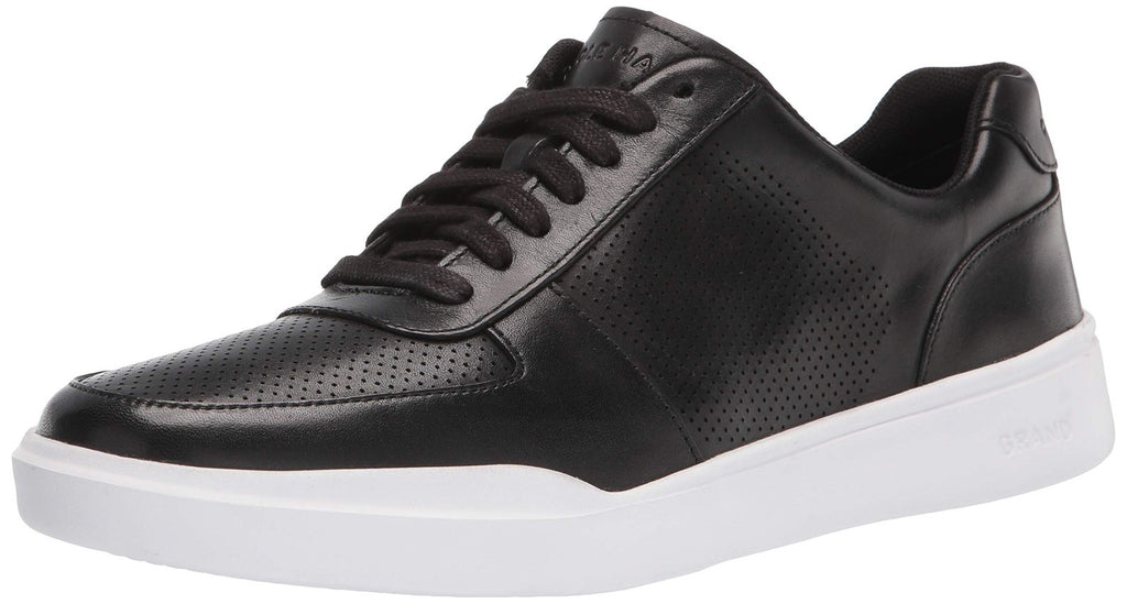 Cole Haan mens Grand Crosscourt Modern Perforated Sneaker, Black, 8 US