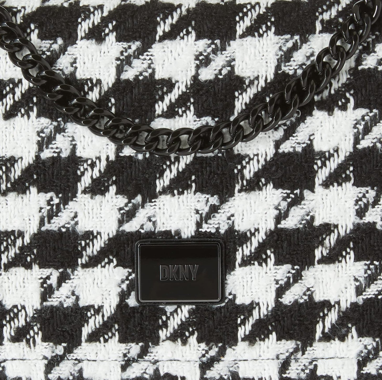 DKNY Magnolia Shoulder Bag, Black/White Houndstooth