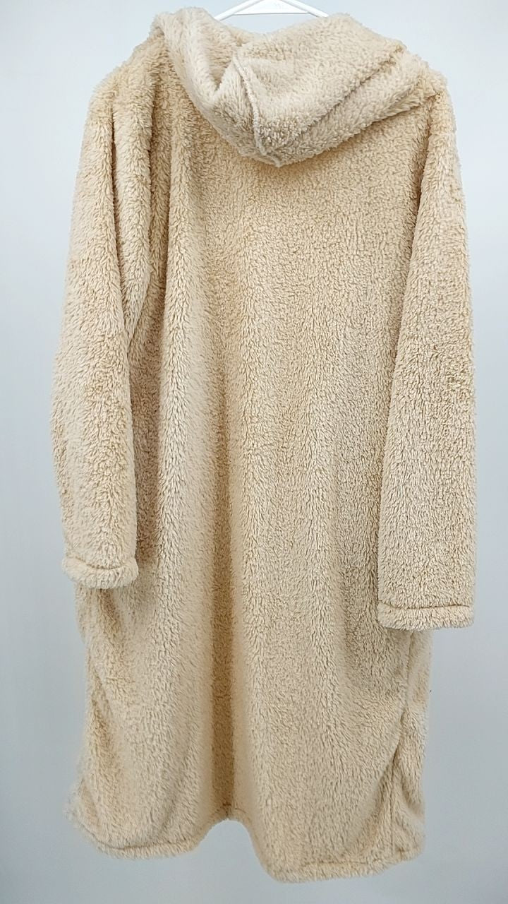 Teddy Bear Hooded Longline Outerwear
