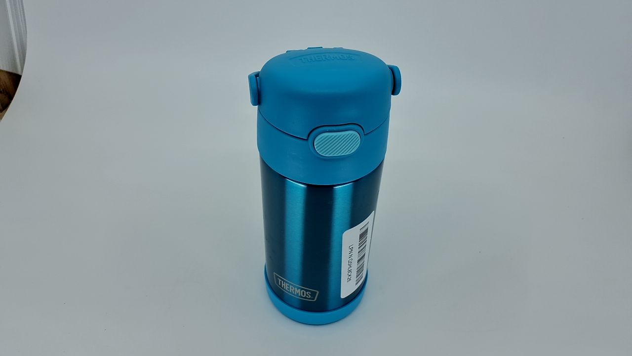 Thermos 12oz FUNtainer Kids Water Bottle, Teal Stainless Steel, Vacuum Insulated