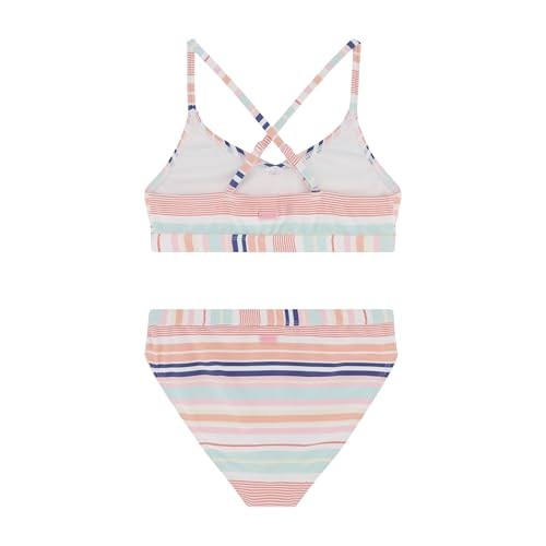 Roxy Girls' Two-Piece Swimsuit, Aqua Cabana, Size 12, UV Protection