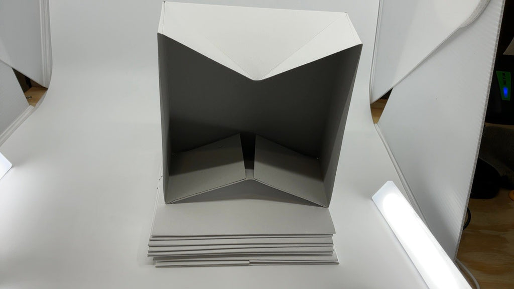 5 White 8" Gift Boxes w/ Lids - Perfect for Christmas & Birthdays