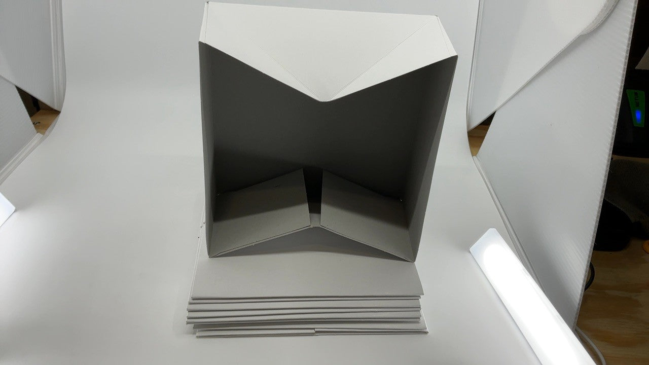 5 White 8" Gift Boxes w/ Lids - Perfect for Christmas & Birthdays