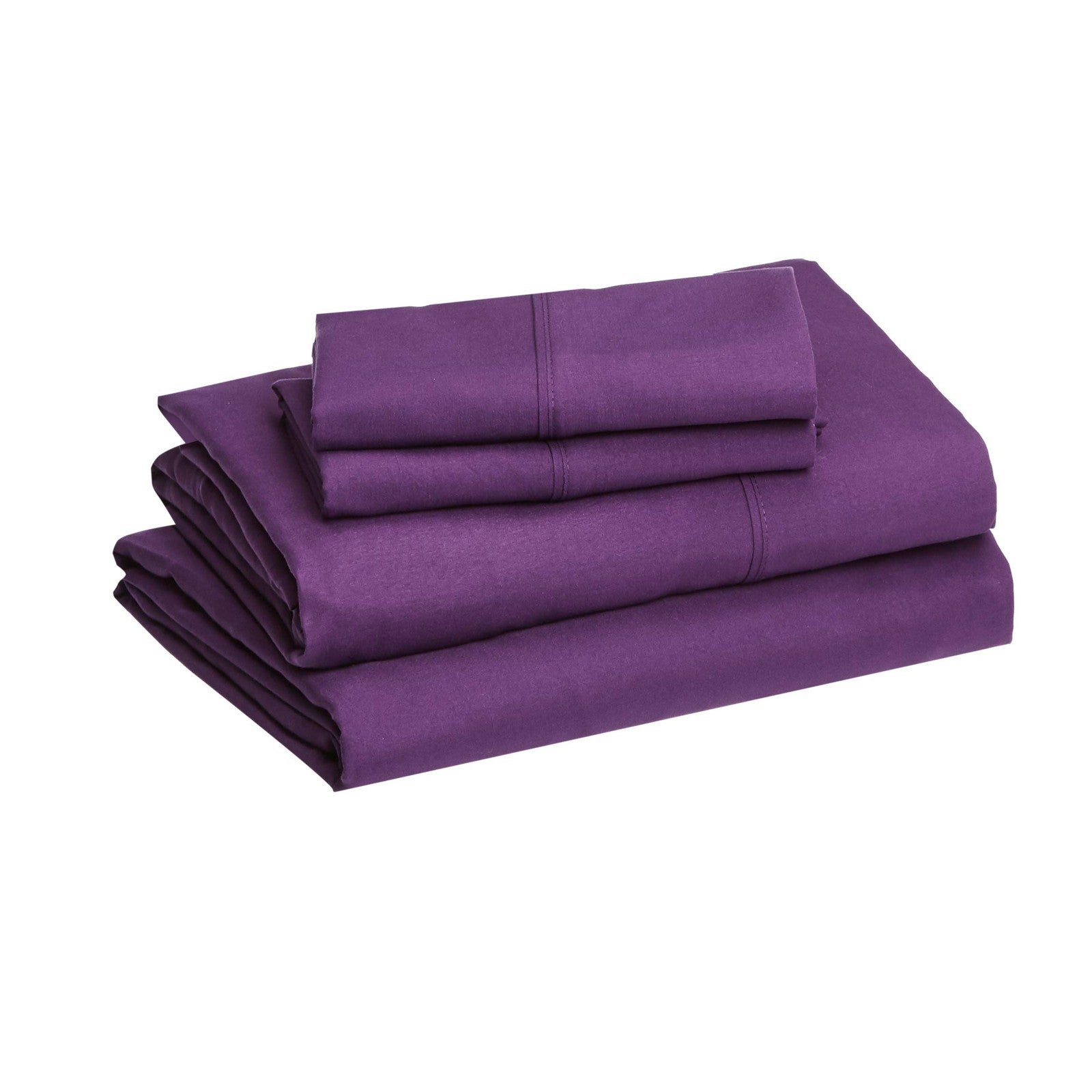 Lightweight Microfiber Bed Sheets Set, Queen, 14-Inch Deep Pocket, Plum