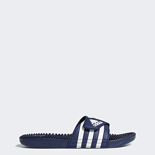adidas Dark Blue Adissage Slides Sandal, 11 Women/10 Men