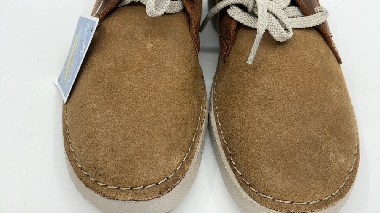 Clarks Gereld Low Sneaker, Tan Leather, 7 Medium