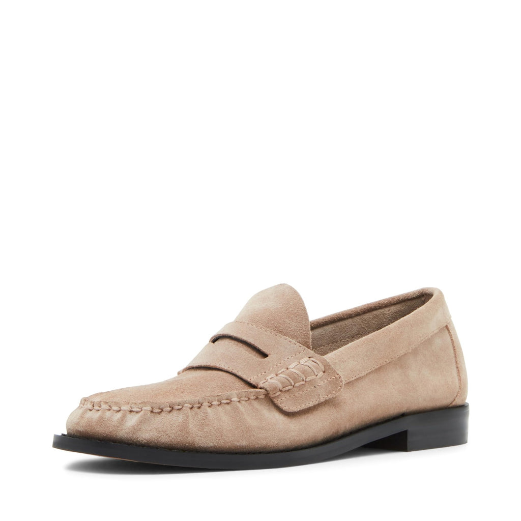 Steve Madden Women's Kingston Loafer, Taupe Suede, 7.5