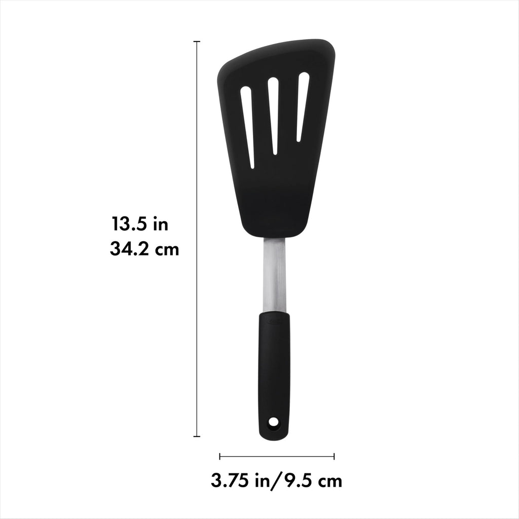 OXO Good Grips Silicone Flexible Omelet Turner,Black