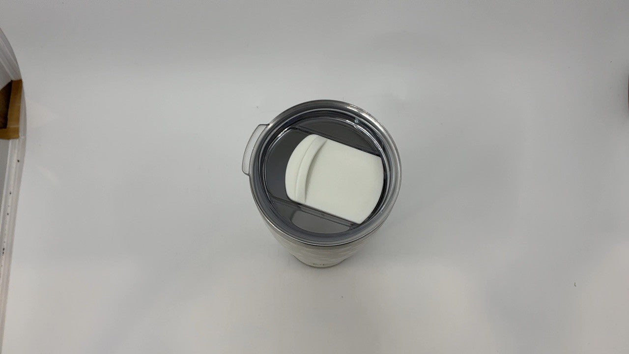 24oz Insulated Tumbler w/ Leak-Proof Lid, Stainless Steel, White Sand Leopard