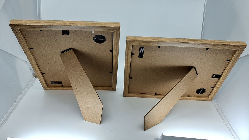 8x10 Dark Oak Picture Frame w/ Shatter-Resistant Glass - 5x7 Mat Option