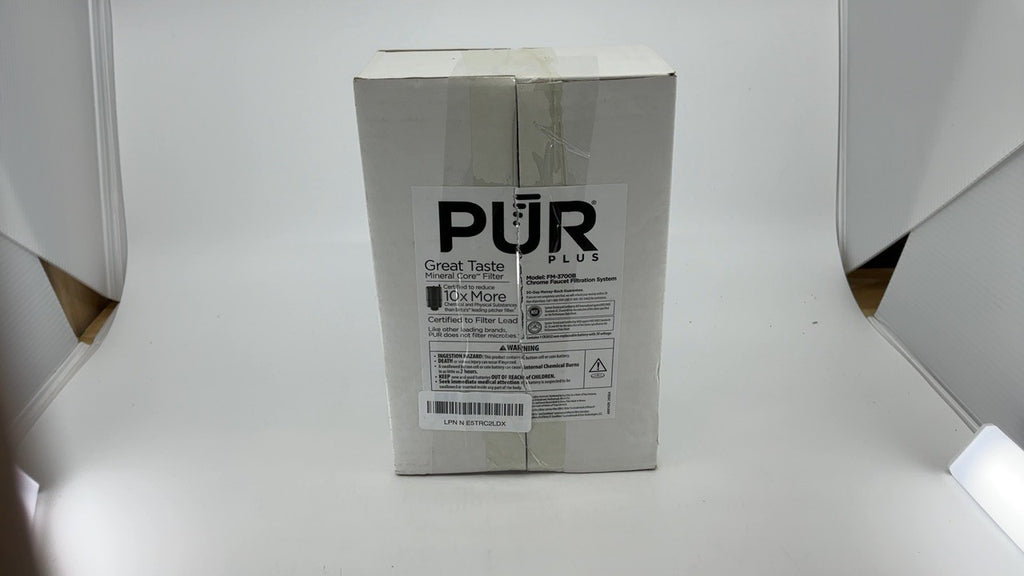 PUR PLUS Chrome Water Filtration System, Easy Install, Lasts 100 Gallons