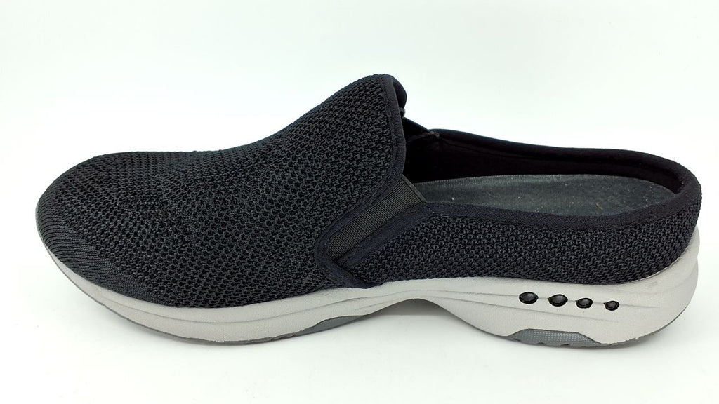 Easy Spirit womens Takeknit 2 Clog, Black, 9 Wide US