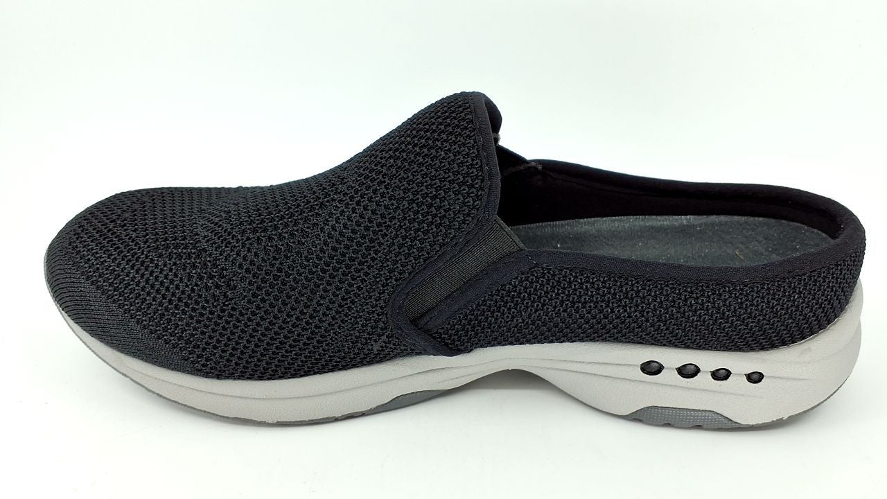Easy Spirit womens Takeknit 2 Clog, Black, 9 Wide US