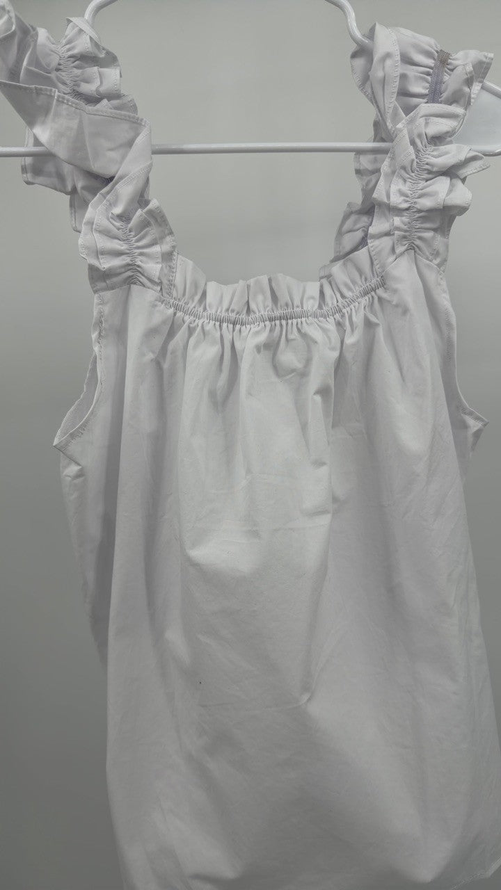 Ruffled Square Neck Top and Shorts Set