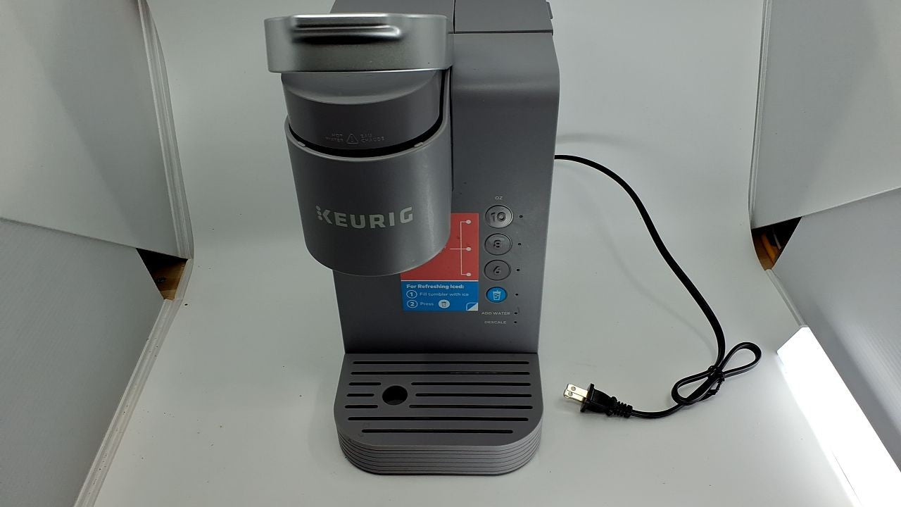 Keurig K-Iced Essentials Gray Iced and Hot Single-Serve K-Cup Pod Coffee Maker