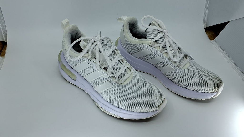 adidas Women's Racer TR23 Sneaker, White/Zero Metallic/Grey, 8