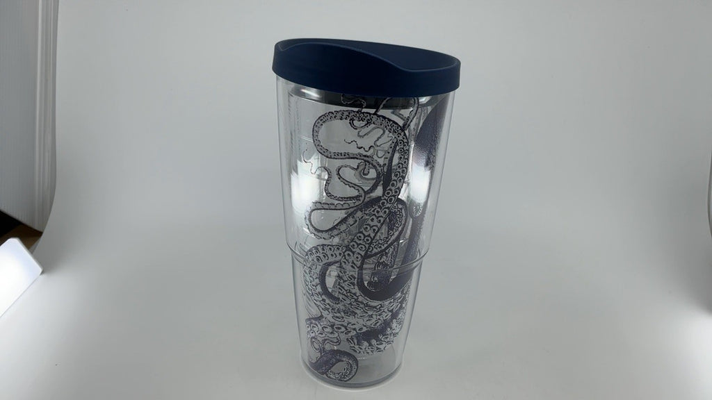 Tervis 24oz Double Wall Octopus Tumbler, Keeps Drinks Hot & Cold