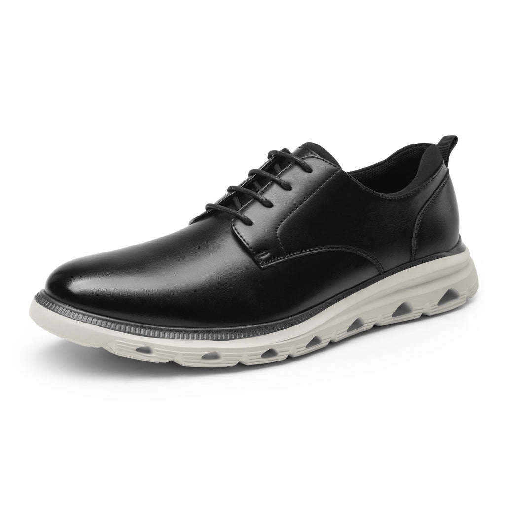 Men's Dress Sneakers, Black Oxford Shoes, Size 10.5, Bruno Marc