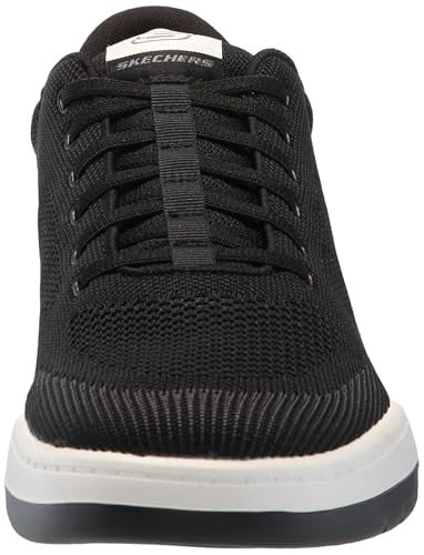 Skechers USA Men's Men's Corliss-Dorset Sneaker, Black, 12
