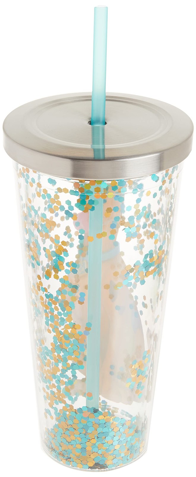 20 oz Glitter Tumbler w/ Straw - Double Wall Insulated - Scooby Doo