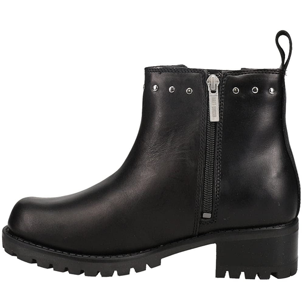 Harley-Davidson Footwear Women's Ashby Pull On Boot, Black, 8.5