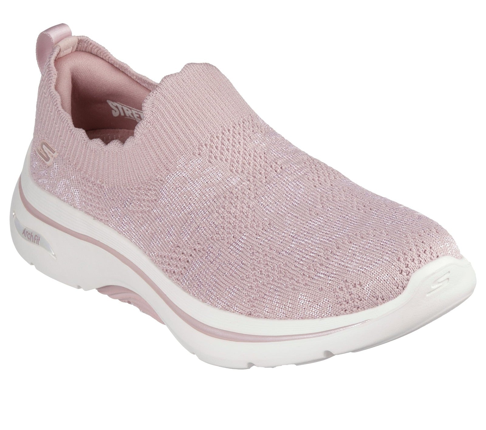 Skechers Women's Go Walk Arch Fit 2.0 Rosa Linda Sneaker, Mauve, 8.5