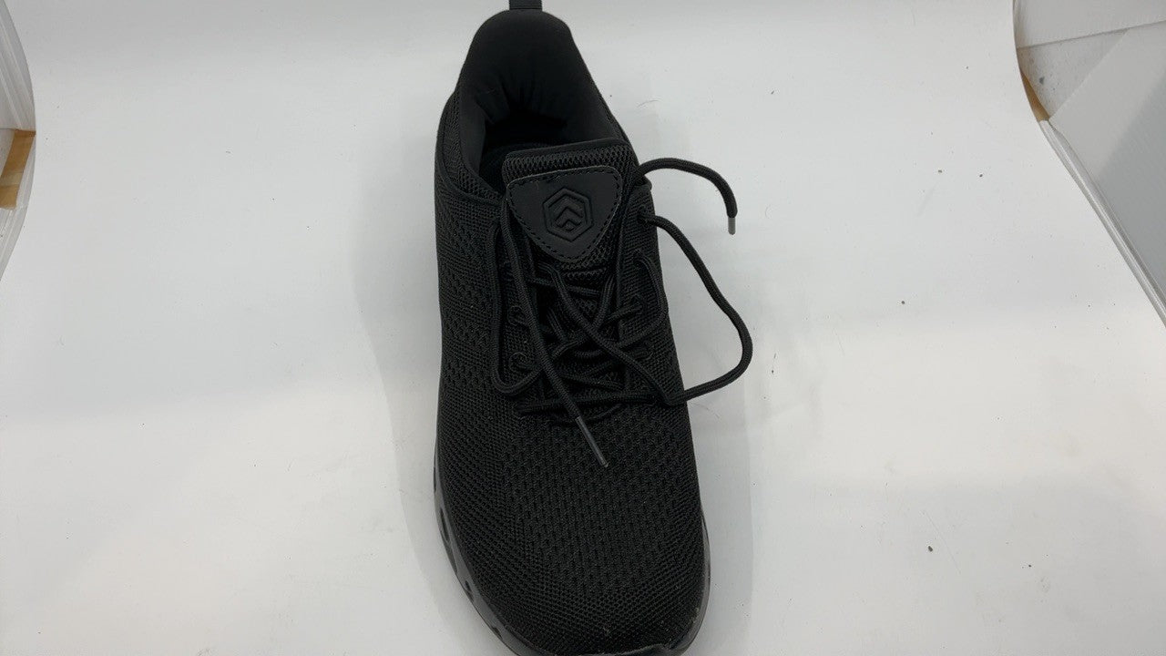 Womens 10W Black Slip On Work Shoes Non Slip Sneakers by LARNMERN